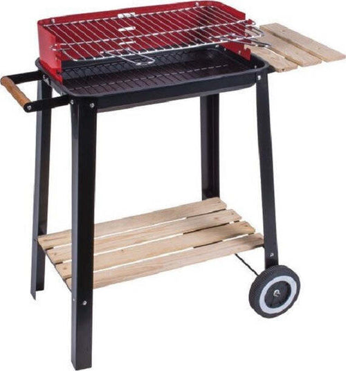 Bbq Barbecue Rettangolare 51x32x69cm Con Struttura Acciaio Ripiani Legno 2600053 Casa e cucina/Elettrodomestici per la cucina/Piastre e griglie elettriche/Piastre Trade Shop italia - Napoli, Commerciovirtuoso.it