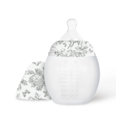 Biberon Elhee 240 ml Tartine et Chocolat Toile de Jouy Grigio 0m+