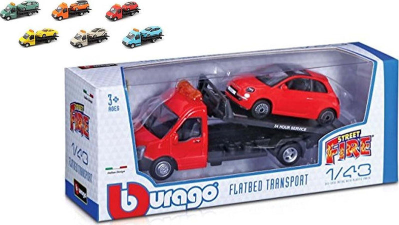 Bburago-Carro-Attrezzi-con-auto-1:43