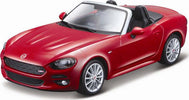 Bburago-street-fire-Fiat-124-Spider-1/43-Red