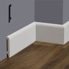 Battiscopa Becco di Civetta in POLIMERI FeelingWood-HD 101x15mm - BIANCO (prezzo al metro)