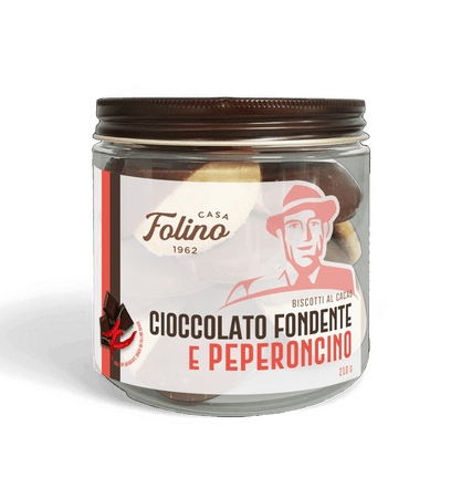 Biscotti Cioccolato Fondente E Peperoncino 210 gr