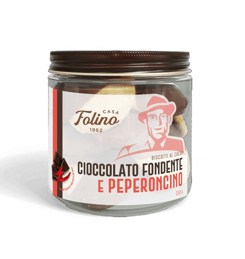 Biscotti Cioccolato Fondente E Peperoncino 210 gr