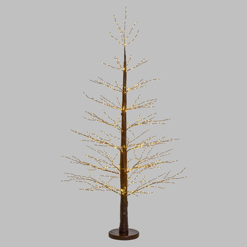 Albero luminoso decorazione natalizia a led luce calda con microled