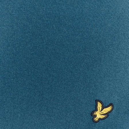 Lyle & Scott pullover merino blu acqua KN2110VC