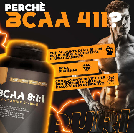 Bcaa-Compresse-8:1:1-T-rex-Integratori-Integratore-Alimentare-Di-Aminoacidi-Ramificati-Con-Vitamina-B1,-B6-Ed-E-|-Anabolic-Post-Workout-Potente-|-150-Compresse