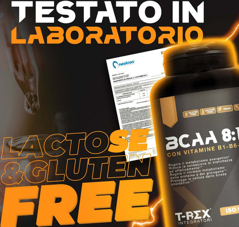 Bcaa-Compresse-8:1:1-T-rex-Integratori-Integratore-Alimentare-Di-Aminoacidi-Ramificati-Con-Vitamina-B1,-B6-Ed-E-|-Anabolic-Post-Workout-Potente-|-150-Compresse