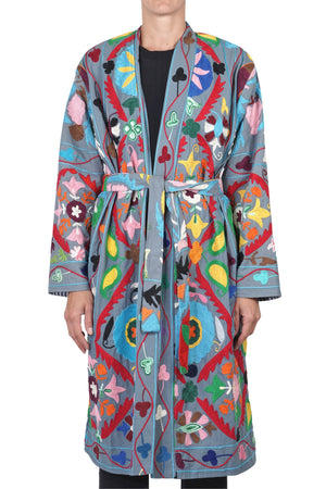 LA FEMME BLANCHE La Femme Blanche - Cappotto - 461417 - Fantasia Azzurro da donna