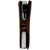 Sei G portacarte safe magnetic silver con custodia in pelle marrone