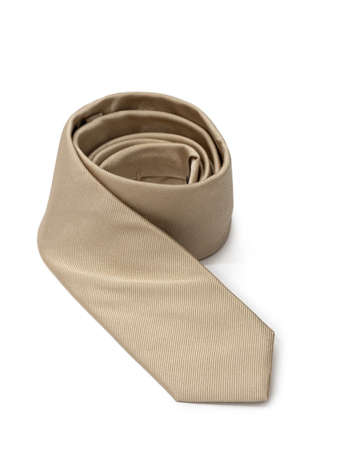 Dolce & Gabbana Cravatta oro in seta da uomo