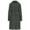 Guess cappotto verde con cintura NEW PATRICE W5BL25W2672A81B