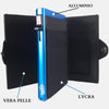 Sei G portacarte safe magnetic royal con custodia in pelle nera