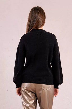 Pullover lavorato in maglia