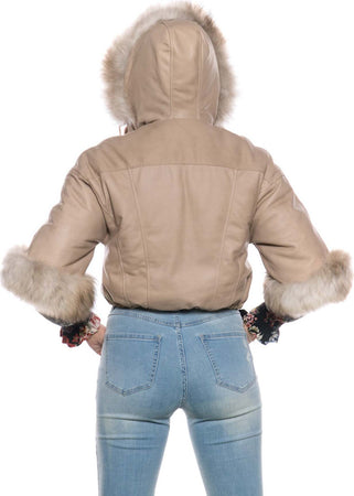 Beatrice---Giacca-Donna-Beige-in-vera-pelle-e-vera-pelliccia