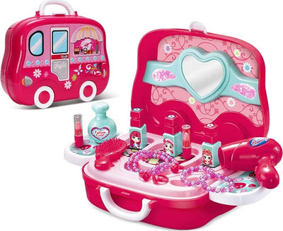 Beauty Set Con Specchio Valigetta Giocattolo Accessori Bellezza Con Ruote Giochi e giocattoli/Giochi d'imitazione e accessori di travestimento/Accessori per travestimento/Trucchi Trade Shop italia - Napoli, Commerciovirtuoso.it