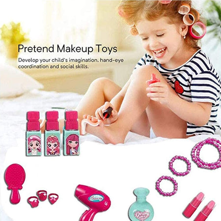Beauty Set Con Specchio Valigetta Giocattolo Accessori Bellezza Con Ruote Giochi e giocattoli/Giochi d'imitazione e accessori di travestimento/Accessori per travestimento/Trucchi Trade Shop italia - Napoli, Commerciovirtuoso.it
