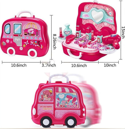 Beauty Set Con Specchio Valigetta Giocattolo Accessori Bellezza Con Ruote Giochi e giocattoli/Giochi d'imitazione e accessori di travestimento/Accessori per travestimento/Trucchi Trade Shop italia - Napoli, Commerciovirtuoso.it