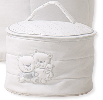 Beauty Case Tessile TONDO Italbaby Happy Family Avorio