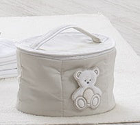 Beauty Case Tessile TONDO Italbaby Peluche Bianco