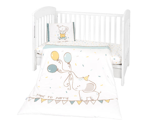 Set di biancheria da letto 5pz Elephant Time