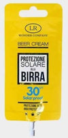 Beer Cream Protezione Solare Effetto Protettivo Stimolante Dell'abbronzatura Con Alga Dorata E Birra in Bustina Da 15ml Lr Company Srl