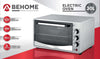 Behome Forno Elettrico 30 litri Ventilato Autopulente Smaltato Temperatura fino a 320° Doppio Vetro