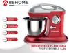 Behome Impastatrice Planetaria Professionale 6,5L Rosso