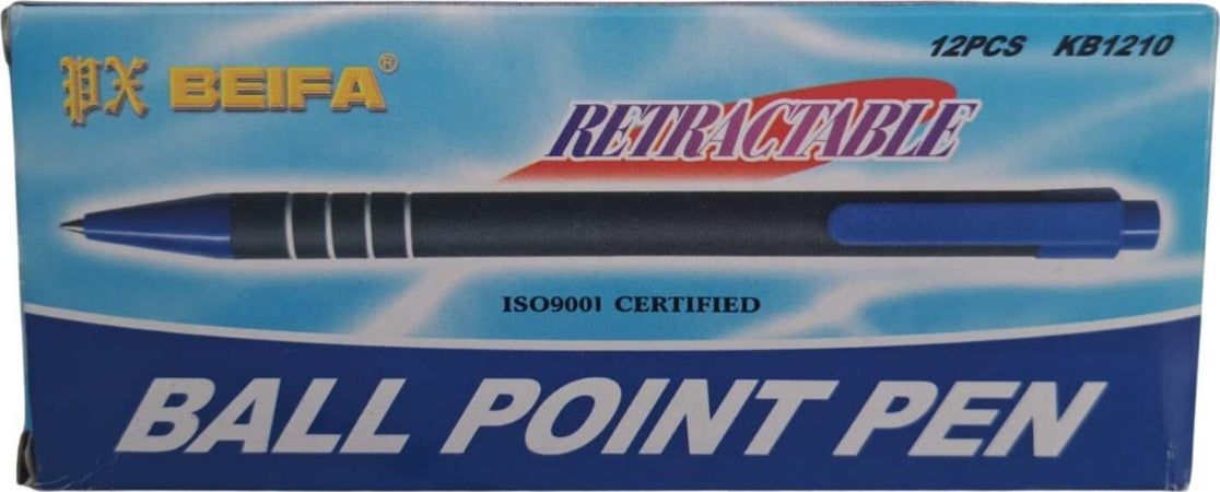 Beifa-penna-blu-con-punta-retraibile-conf-da-12-pz