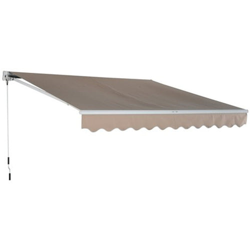 Tenda da sole avvolgibile 300x200 cm a barra quadra con rullo in alluminio