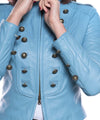 Belen---Giacca-Donna-Azzurra-in-Vera-Pelle