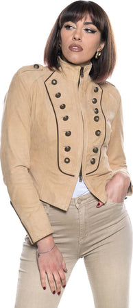Belen---Giacca-Donna-Crema-in-Vero-Camoscio