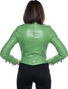 Belen---Giacca-Donna-Verde-in-Vera-Pelle