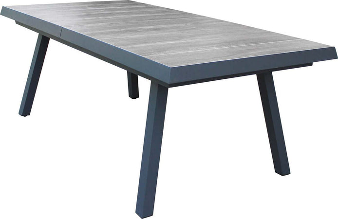 BELL---tavolo-da-giardino-allungabile-in-gres-205/265x105-Antracite-Milani-Home