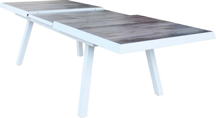 BELL---tavolo-da-giardino-allungabile-in-gres-205/265x105-Bianco-Milani-Home