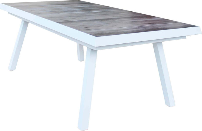 BELL---tavolo-da-giardino-allungabile-in-gres-205/265x105-Bianco-Milani-Home