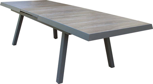 BELL---tavolo-da-giardino-allungabile-in-gres-205/265x105-Taupe-Milani-Home