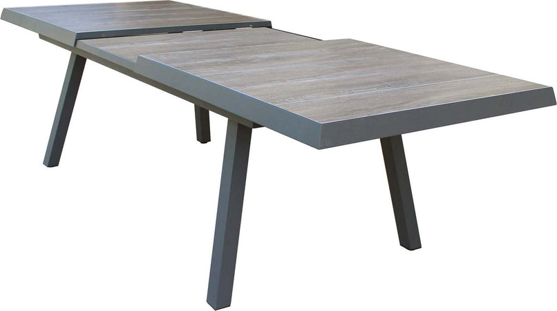 BELL---tavolo-da-giardino-allungabile-in-gres-205/265x105-Taupe-Milani-Home