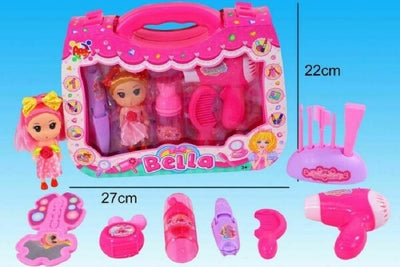 Bella-Bambolina-Bambola-Con-Accessori-Bellezza-Giocattolo-Gioco-Bambina