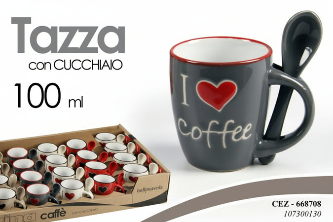 Bellintavola-6-Tazzine-Caffè-I-Love-Coffee-Tazze-Con-Cucchiaio-In-Ceramica-Tazze-Caffè-Cuore-Cuoricino-Ceramica-Con-Porta-Cucchiaio-Set-6-Pz.