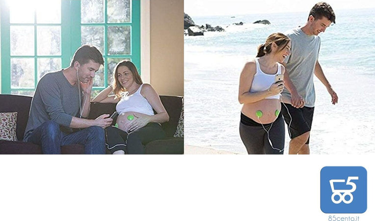 BellyBuds V5-BB Cuffie Prenatali per Gravidanza – Speaker Baby-Bump con Adesivi SafeBond