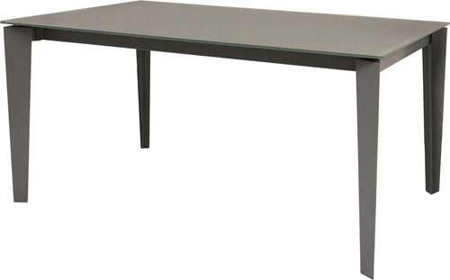 BENJAMIN---tavolo-da-pranzo-moderno-allungabile-in-metallo-e-vetro-90x160/210/260-Tortora-Milani-Home