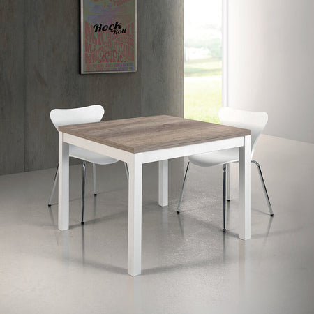 BENTLEY---tavolo-da-pranzo-moderno-allungabile-a-libro-in-legno-90x90/180-Bianco-Milani-Home