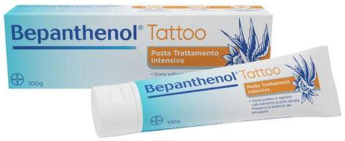 Bepanthenol Tattoo Crema per Tatuaggi con Pantenolo 5%, Senza Conservanti, Profumi e Coloranti, 100 g Bayer Spa Bepanthenol Tattoo Pasta Trattamento Intensivo