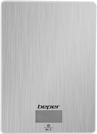 Beper Bilancia Cucina Digitale Acciaio, Inossidabile, Argento