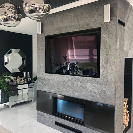 pannello rivoluzionario di Rivestimento interno-esterno in VERA PIETRA flessibile 280x122x0,3cm BERG