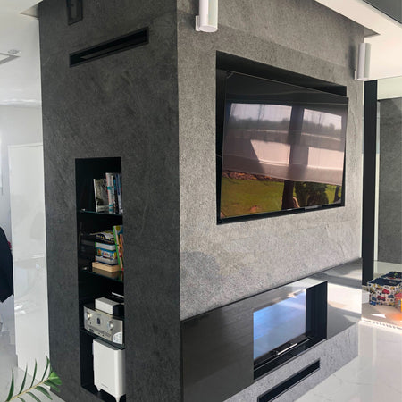 pannello rivoluzionario di Rivestimento interno-esterno in VERA PIETRA flessibile 280x122x0,3cm BERG