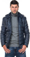 Berlino---Piumino-Uomo-Blu-in-vera-pelle