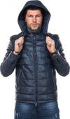 Berlino---Piumino-Uomo-Blu-in-vera-pelle