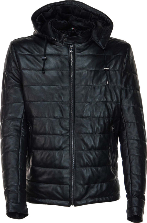 Berlino---Piumino-Uomo-Nero-in-vera-pelle