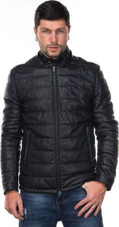 Berlino---Piumino-Uomo-Nero-in-vera-pelle